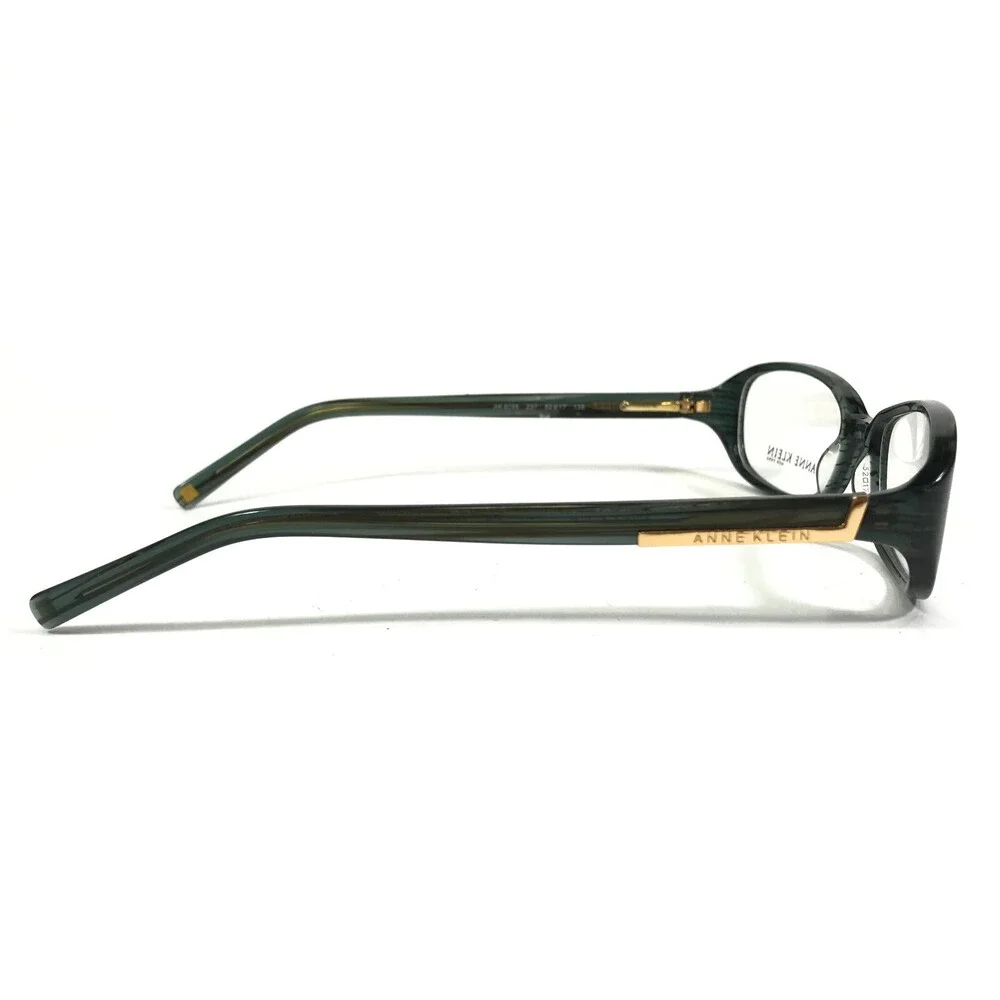 Anne Klein Eyeglasses Frames AK 8095 237 Green Gold Oval Round 52-17-135